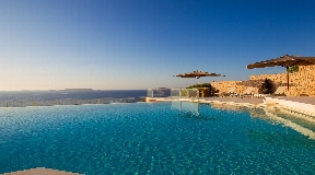 Marvellous seafront villa on top of Cala Vadella breathtaking sunset view guaranteed
