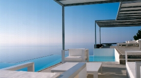Luxury villa Ibiza in first line to the sea near Na Xamena