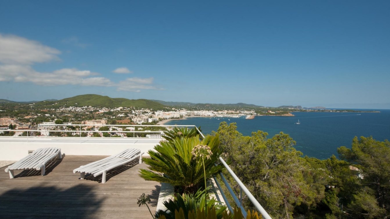 Luxury villa with stunning sea views and the bay of Santa Eulalia