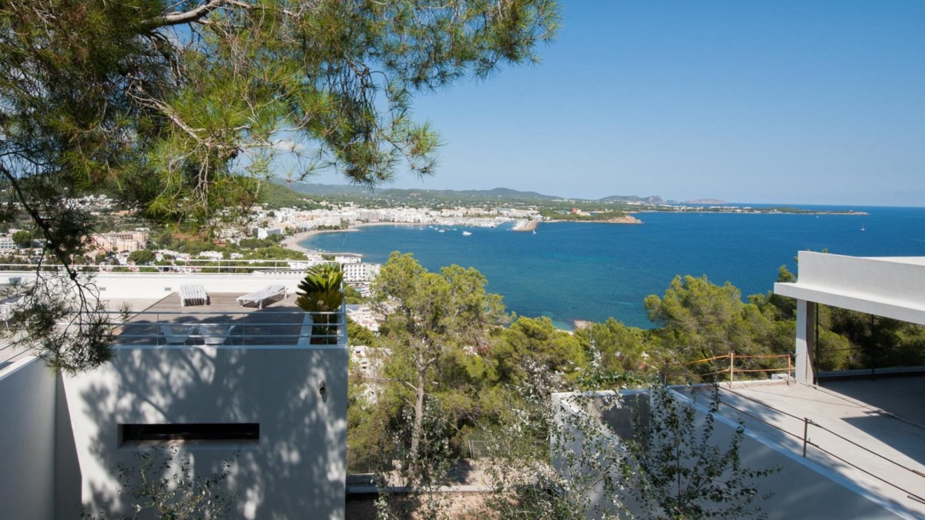 Luxury villa with stunning sea views and the bay of Santa Eulalia