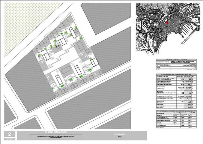 Building land in the center of Santa Eulalia for 63 apartments