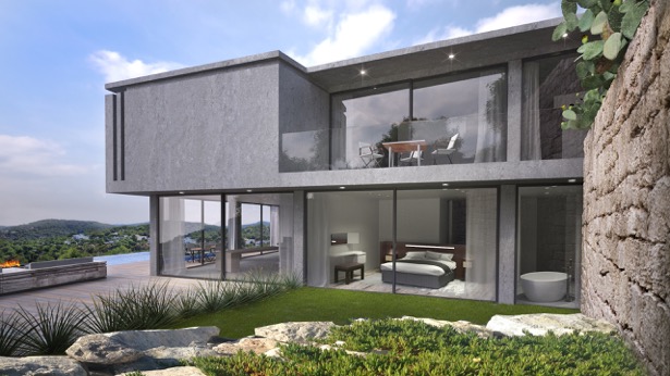 Brand new modern villa with wonderful sea views