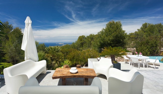 Modern Ibiza villa for rent at Cala Tarida - San Jose