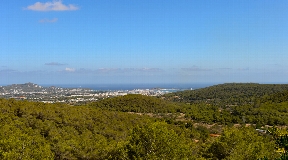 Luxury  estate with extensive land and exclusive panoramic sea views over Ibiza