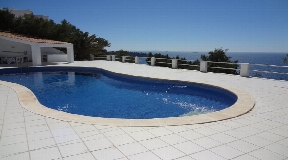 Fantastic semi-detached house in first sea line in Es Cubells