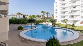 Nice apartment for sale in Marina Botafoch on Ibiza with large pool and nice views