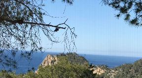 Plot with licence to build a modern villa with sea views in Cala Salada