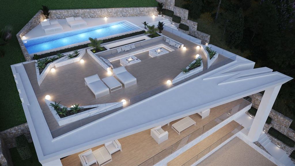 Luxury villa overlooking the Mediterranean and open views to Ibiza