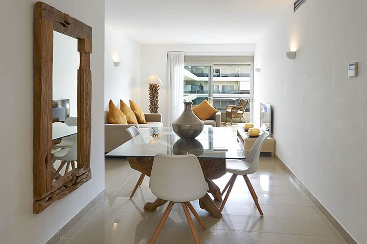 Wonderful apartment for sale with fantastic sea view in Royal Beach, Ibiza