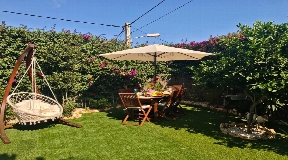 Cosy chalet at the edge of Santa Eulalia with exotic garden