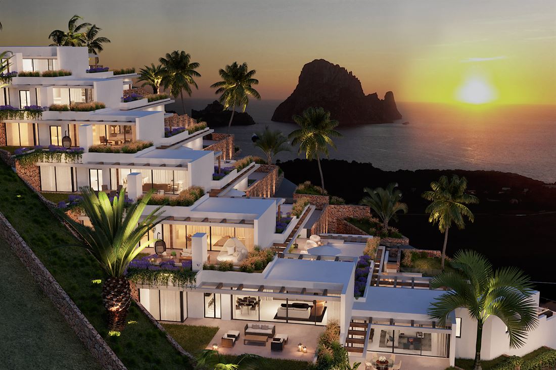 Townhouses with magnificent views to Es Vedra