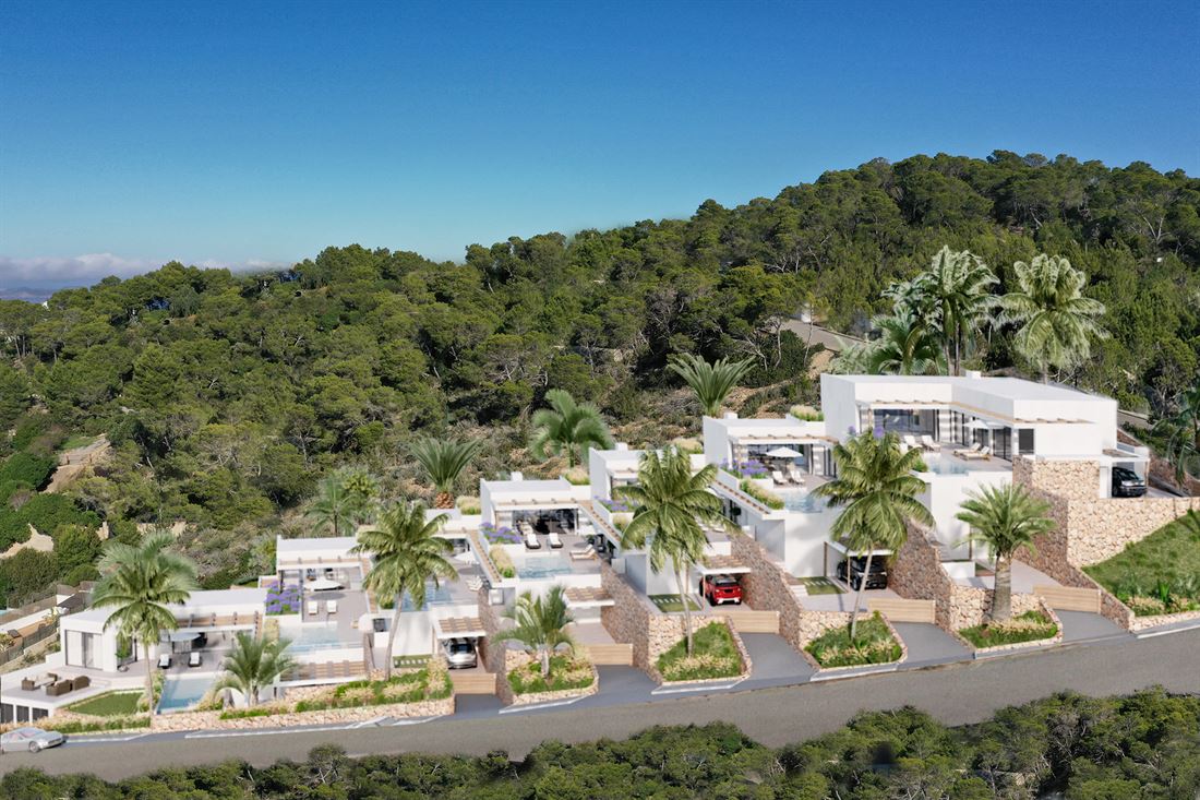 Townhouses with magnificent views to Es Vedra