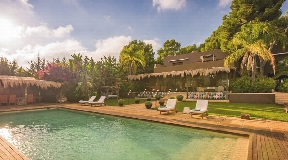 Luxury villa near Ibiza with fantastic tropic garden