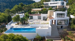 Modern restored villa in Cala Moli with fantastic sea views
