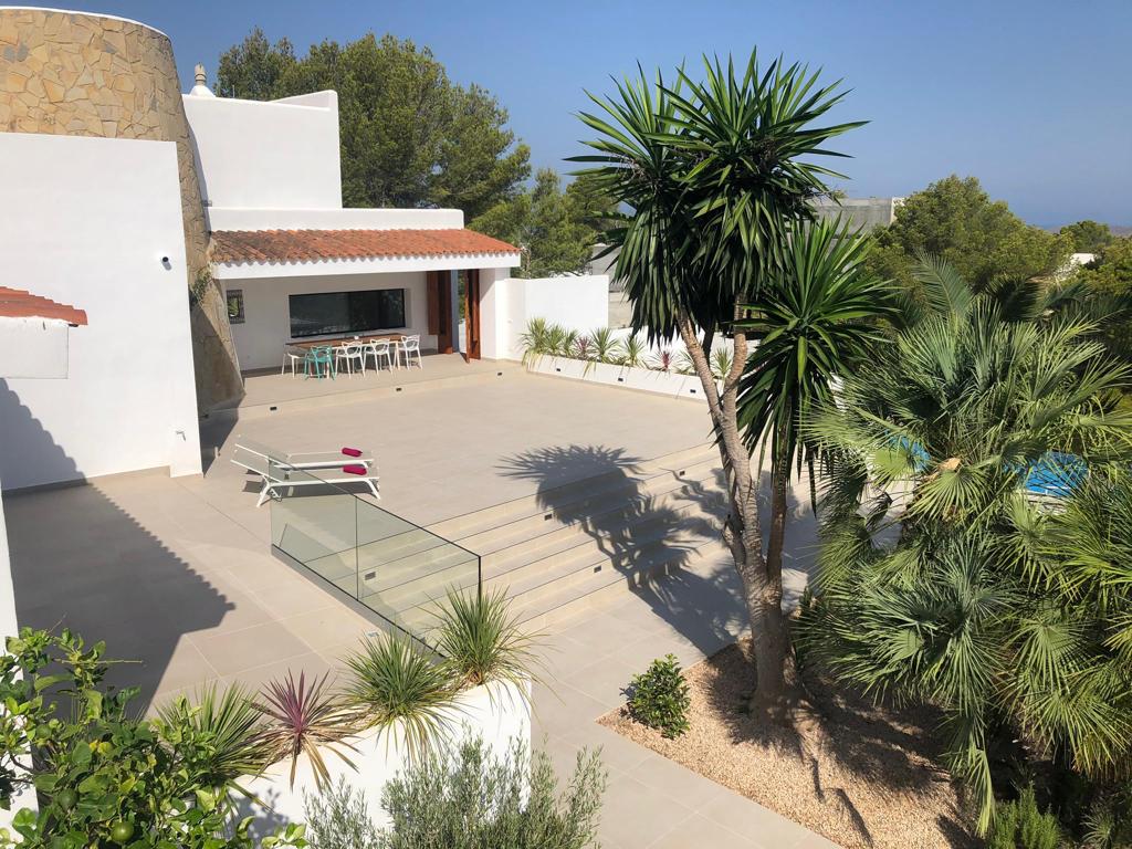 Modern restored villa in Cala Moli with fantastic sea views