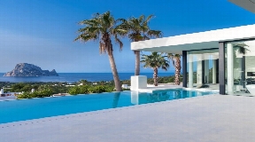 A stunning villa with unique views to Es Vedra in Ibiza