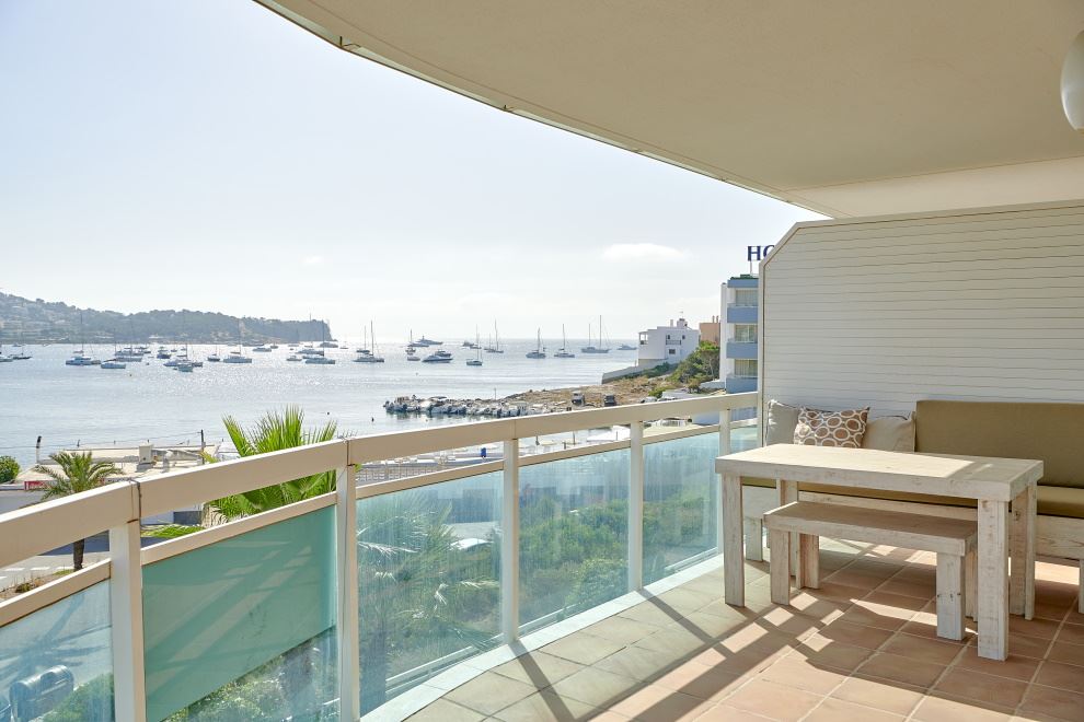 Large 3 bedroom apartment for sale with views to Talamanca beach, Ibiza
