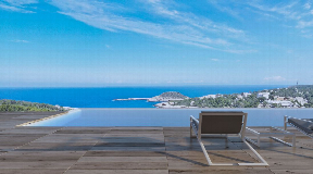 Modern built villa from plan for sale with an absolute top view in Portinatx