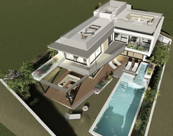 Land With License To Build A Beautiful Modern House Of About 500m2