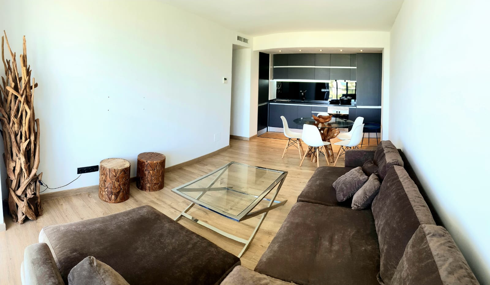 Modern luxury apartment with panoramic view near Marina Botafoch and Talamanca beach