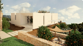 Newly built Villa in Roca Llisa with both countryside and sea view