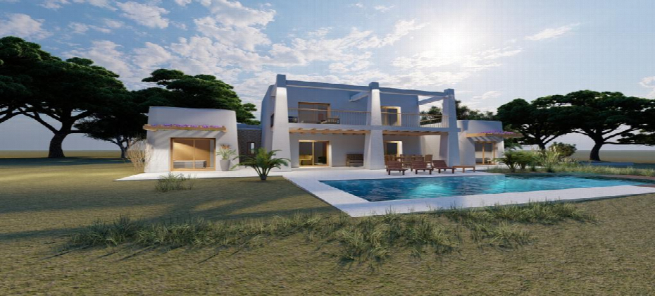 Plot in the countryside near San Jordi with license to build a house in Blakstad style
