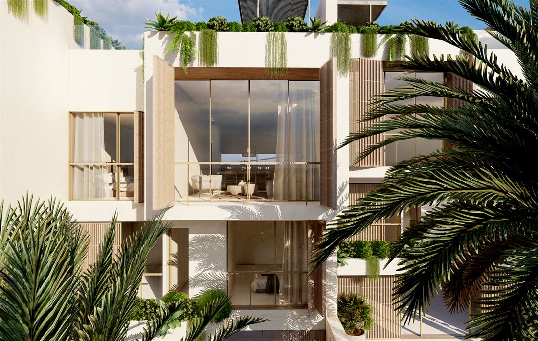 New exclusive ground floor apartment with beautiful garden near to Ibiza