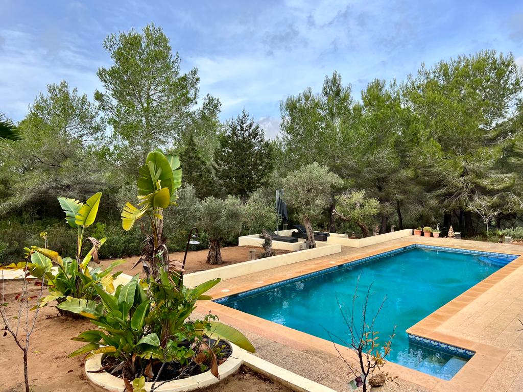 Modern villa with green views in idyllic surroundings of absolute privacy near to Ibiza