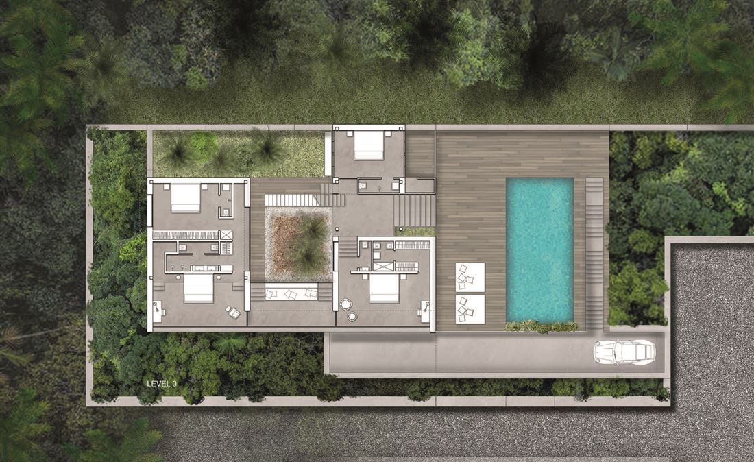 Plot near Cala Tarida with licence to build an ultra-modern villa with 2 pools and breathtaking views