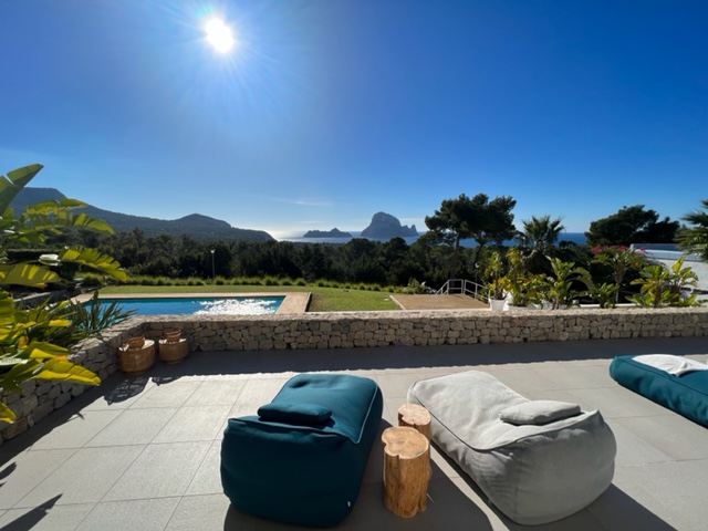 Beautiful villa offers a lot of charm with fantastic view of the sea and the island of Es Vedra