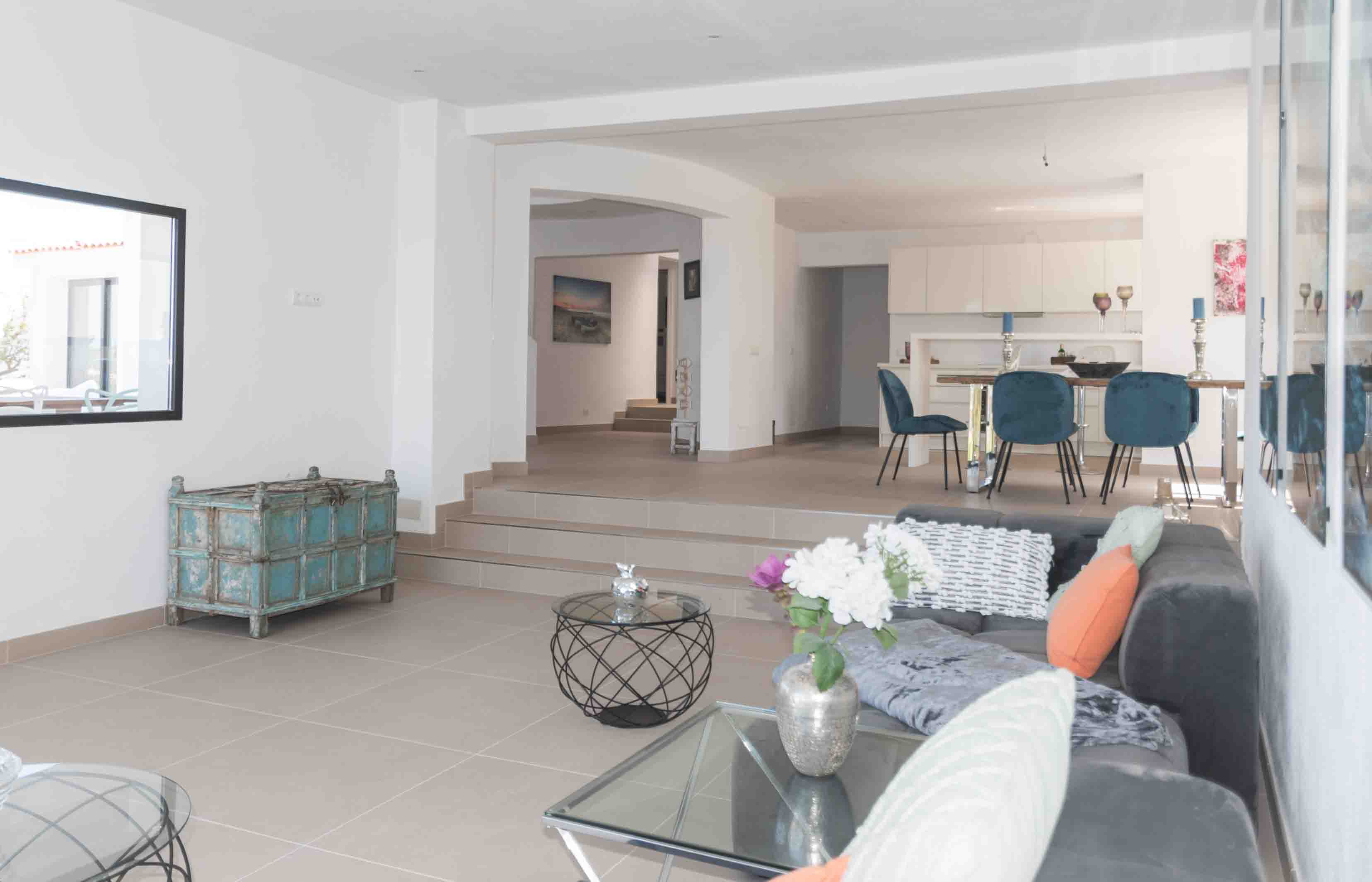 Modern renovated villa in Cala Moli with fantastic sea views