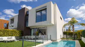 Modern villa with pool and panoramic views to Dalt Vila and Formentera