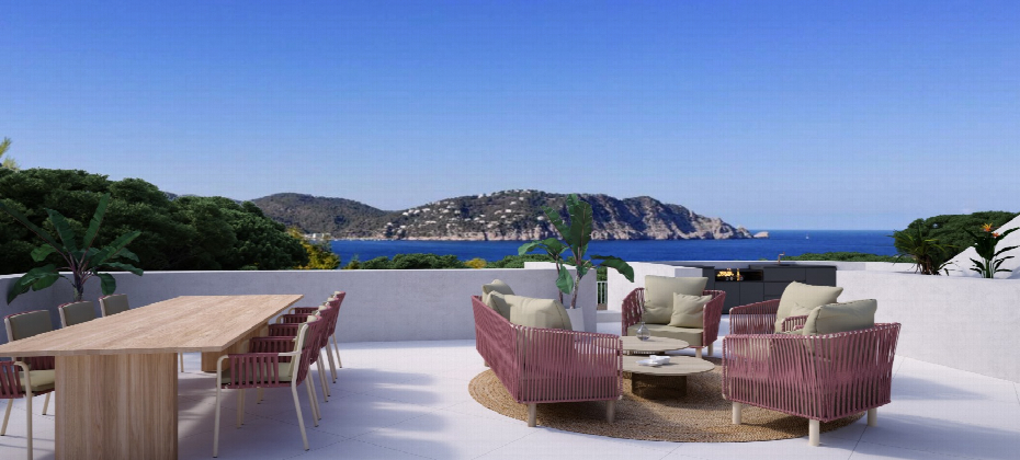 New built modern dream sea view villa in San Carlos area